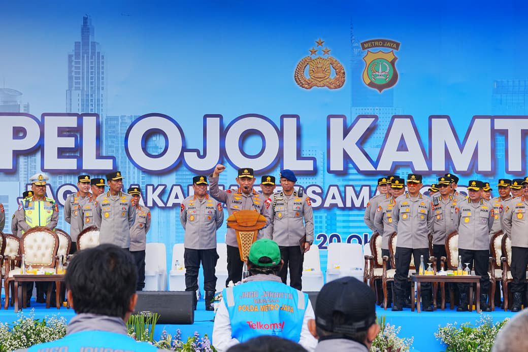 Hadiri Apel Ojol Kamtibmas, Kapolri Ajak Bersinergi Jaga Kamtibmas