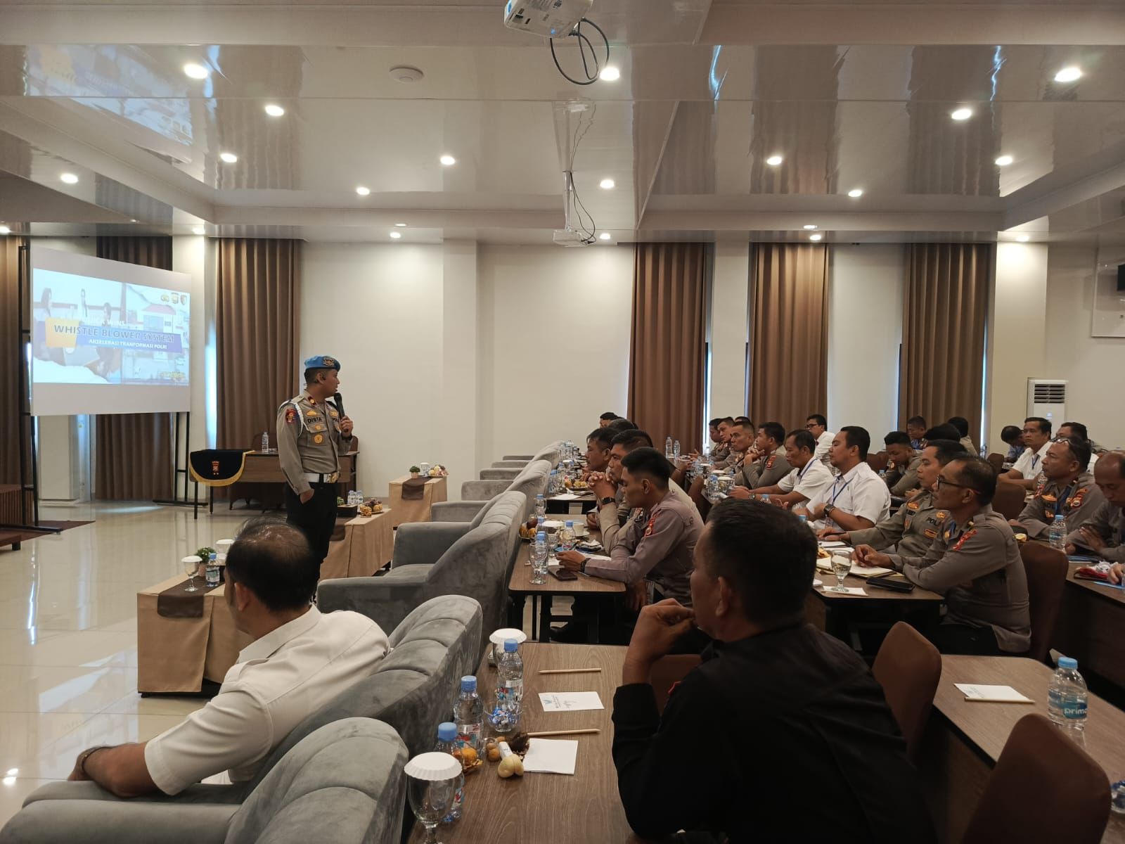 Bidpropam Polda Bengkulu Laksanakan Giat Sosialisasi Whistle Blower System dan SP4N LAPOR pada Personel Polda Bengkulu