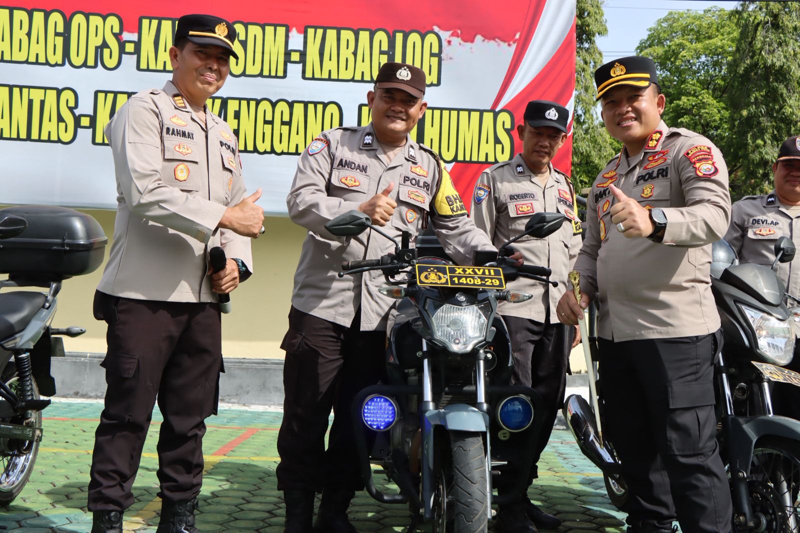 Pastikan Kesiapan Personel, Kapolres Bengkulu Utara Cek Langsung Kelayakan Ratusan Motor Dinas