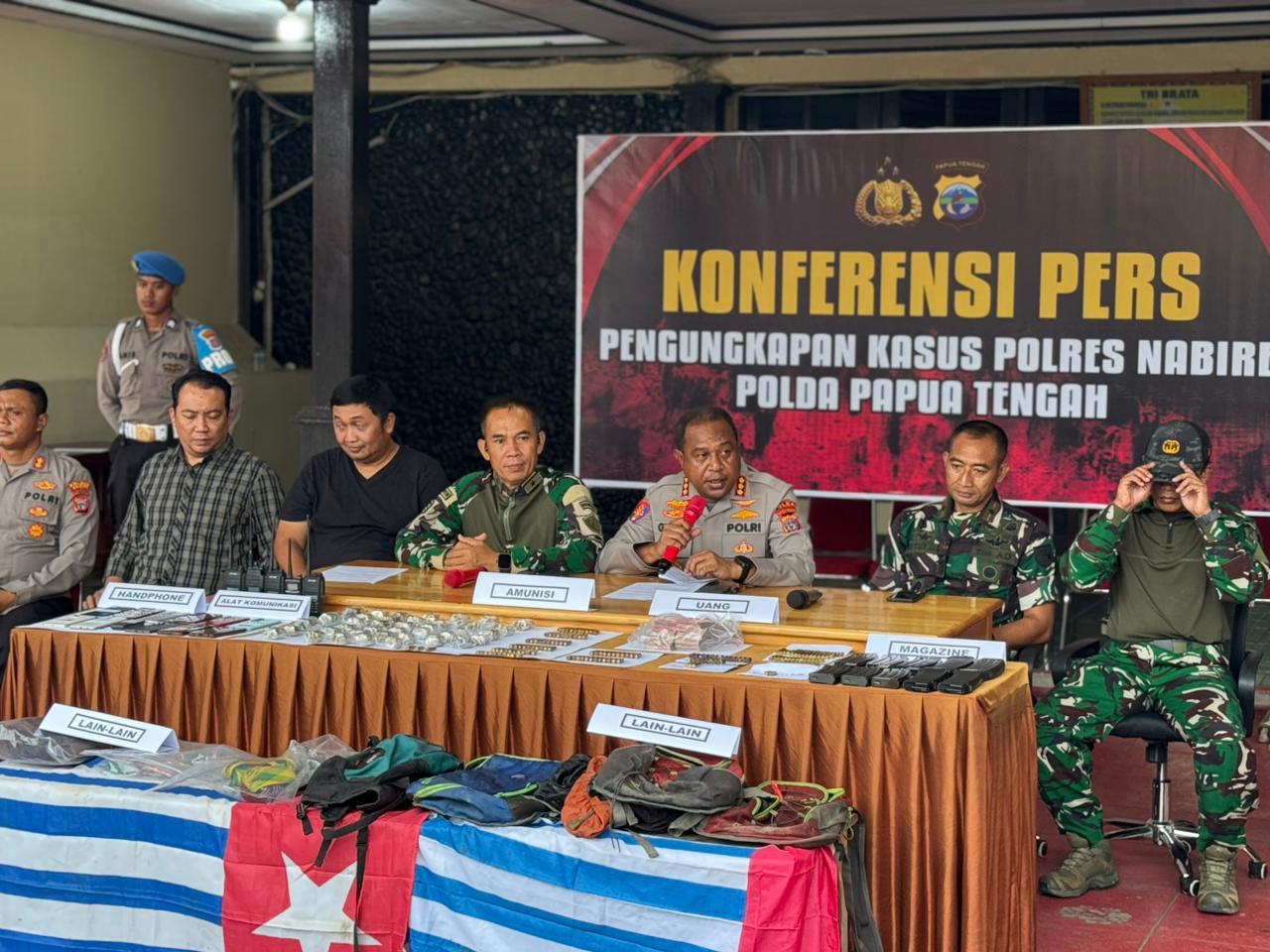 Kamp KKB di Nabarua Dibongkar Aparat Gabungan, Ratusan Amunisi dan Puluhan Juta Rupiah Diamankan