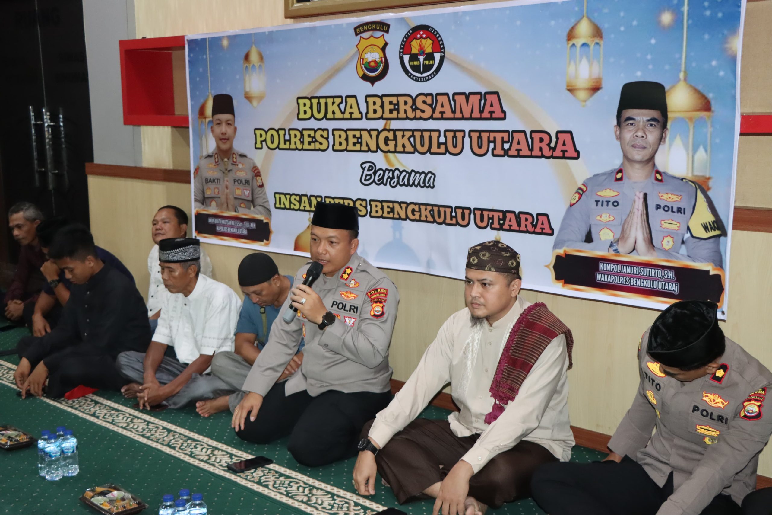 Pererat Silaturahmi , Polres Bengkulu Utara Gelar Puasa Bersama Insan Pers